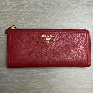 Prada Red Wallet